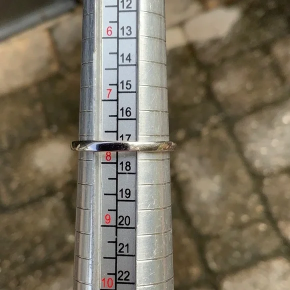 GARNET HALO 925 STERLING SILVER RING, SIZE 7.75 - Picture 9 of 9